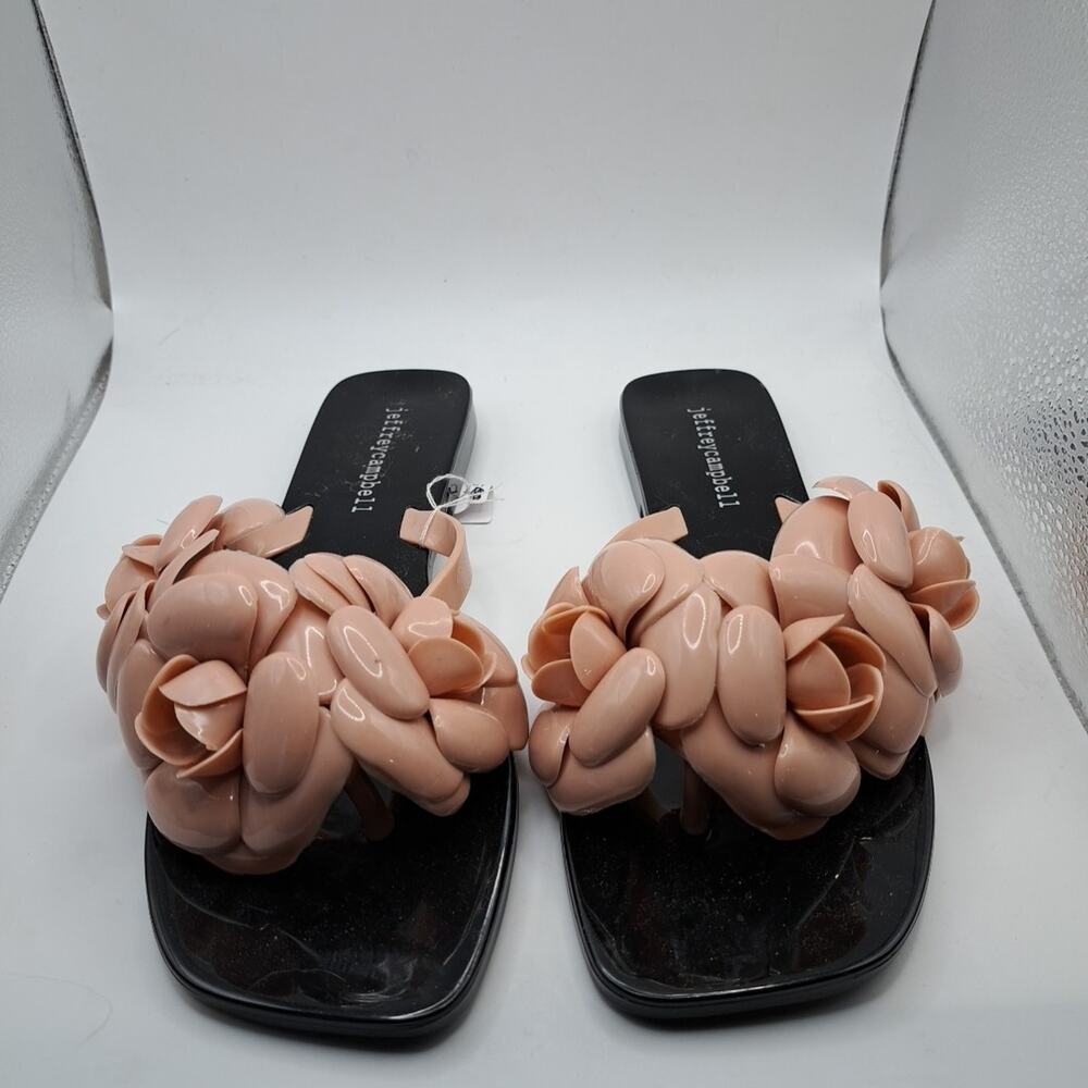 NEW! Beautiful Floralee Jelly Thong Sandals Jeffery Campbell Mauve Size 8 - Picture 1 of 7